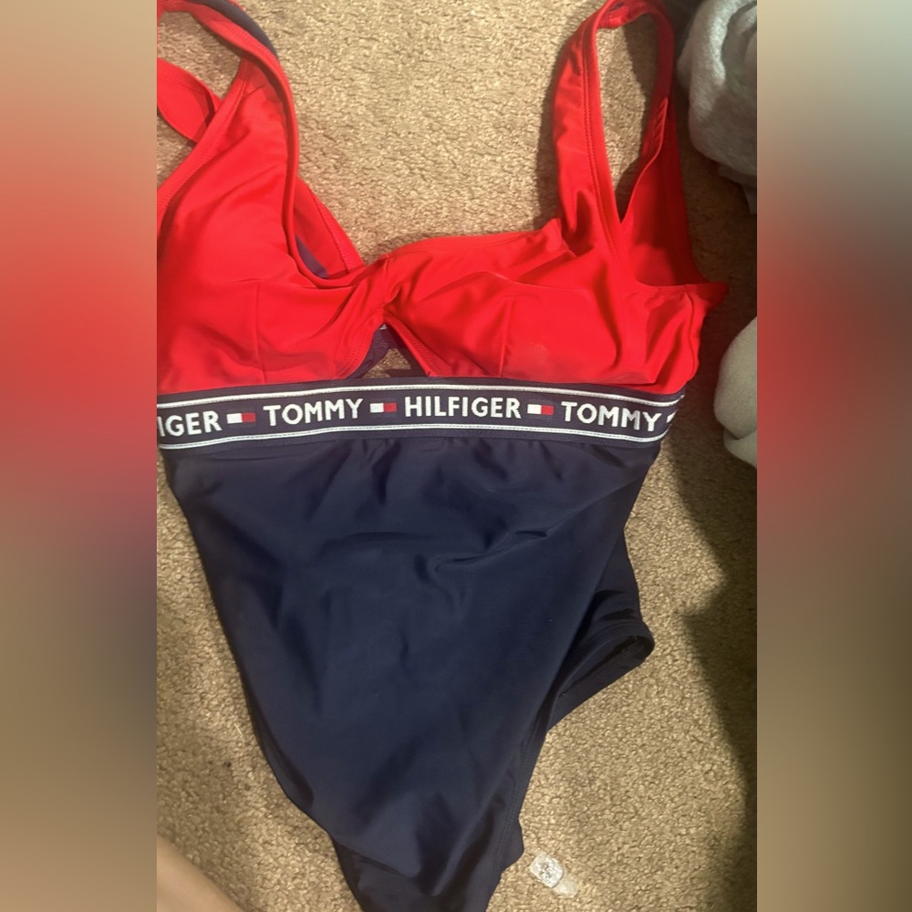 Tommy Hilfiger Navy and Red Apparel